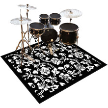 Drum Rug Non-Slip Drum Carpet Electronic Drum Mat Soundproof Drum Blanket Rectangle 210 x 180 cm Drum Piano Carpets Drum Rugs Mats Soundproof Rugs fo