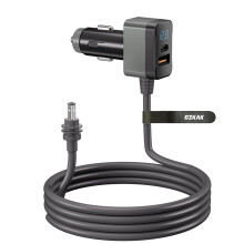 Ozkak Starlink Mini Power Cable 5M 16AWG, 12V-24V Cigarette Lighter Adapter to DC Power Cable with Digital Display, USB-A, Type-C Port, for Starlink