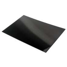 Alnicov 3-Ply Pickguard Material Blank Pick Guard Scratch Plate Sheet Custom 440x290x2.2mm - Black
