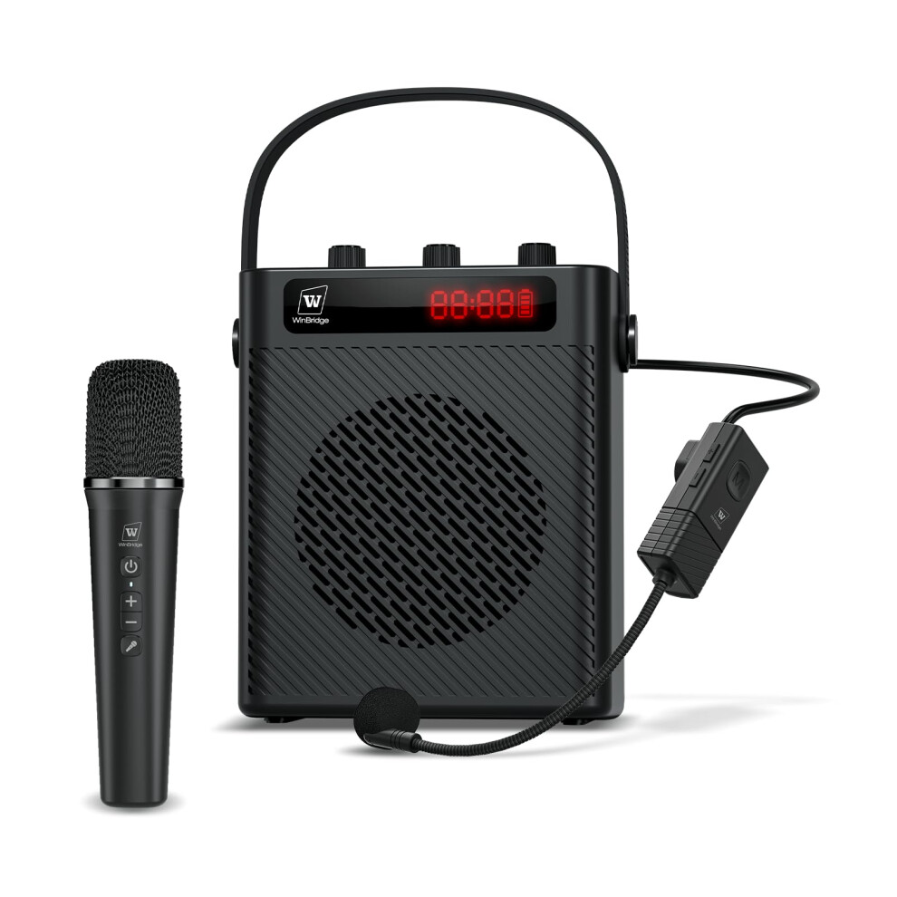 Responsebridge Voice Amplifier Wireless Microphone/Handheld Mic- 40W Portable Microph