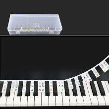 loghohu Piano Keyboard Stickers Piano Keyboard Stickers 61 Key Piano Note Stickers Piano Stickers for Beginners Removable Piano Keyboard Note Labels