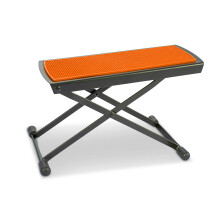 GEWA Metal Footrest (guitar rest), adjustable, compact and robust in orange