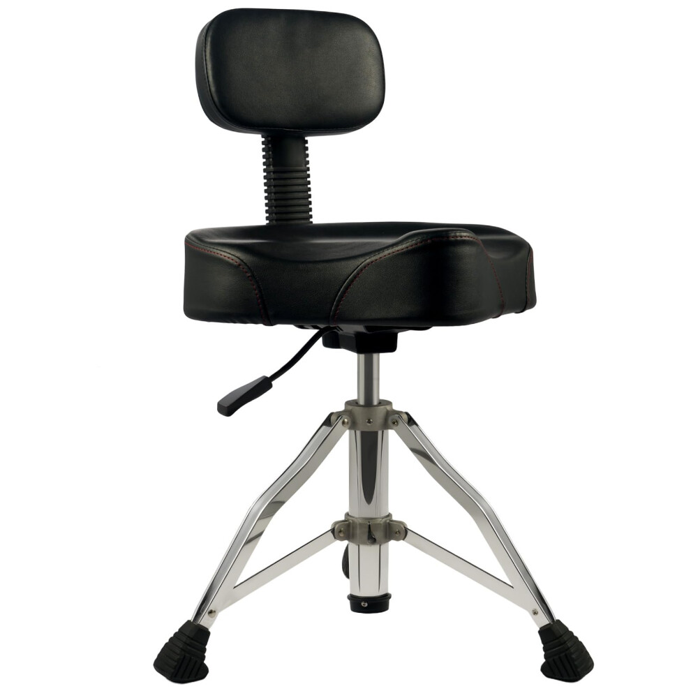 Drum Stool with Backrest Hydraulic Adjustable Height (71.5-86cm) Drum