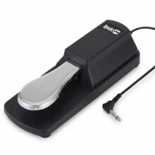 RockJam Universal Keyboard Sustain Pedal, Digital Piano Foot Damper Pedal with Polarity Switch, Non-Slip Rubber Base & 5.9 ft Cable