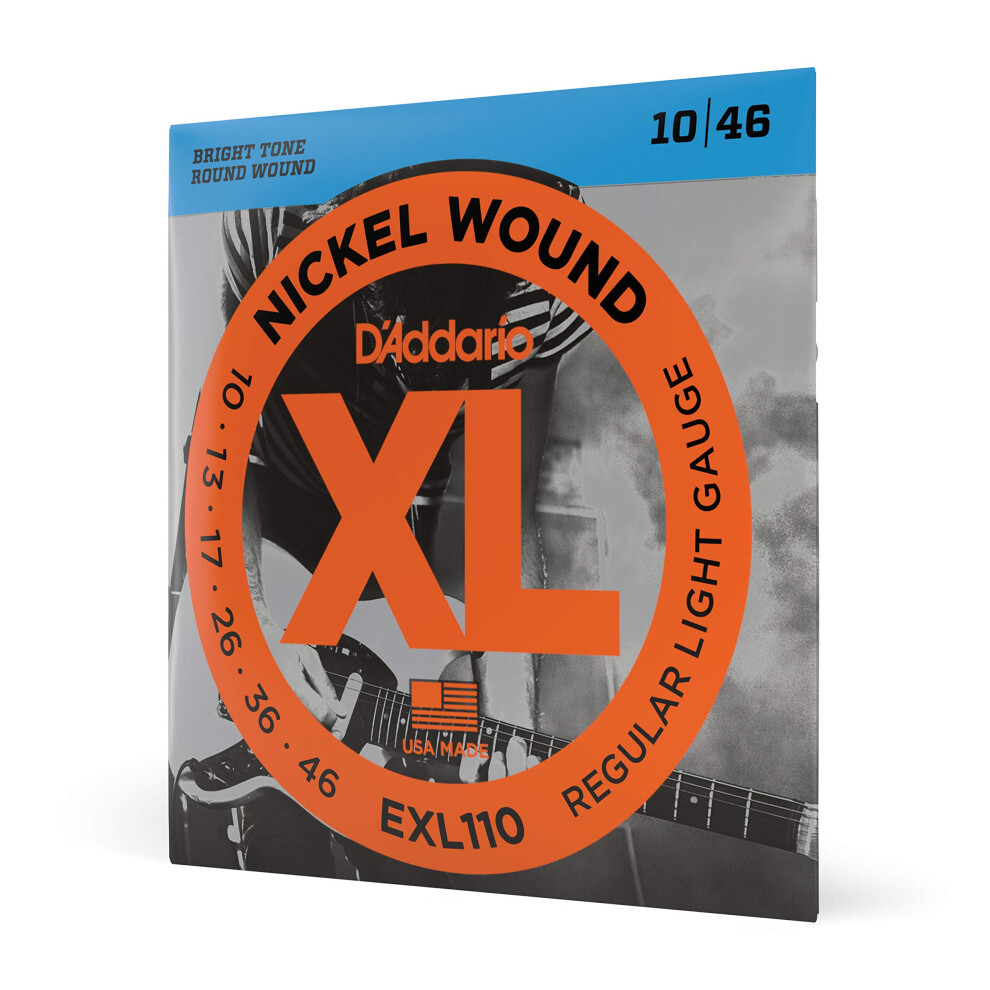 D'addario Exl110 Nickel Wound Electric Guitar Strings, Regular Light,