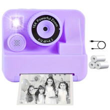 Instant Print Camera for Kids, Screen Instant Camera for Children, Portable Travel Camera Toy for Boys and Girls Ages 3
