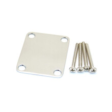Fender 4-Bolt Vintage-Style Neck Plate "Plain" (No Serial Number or Logo) (Chrome)