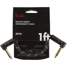 Fender 990820095 Deluxe Series Patch Cable - 1 ft – ANG/ANG - Black Tweed