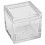 60Pcs Acrylic Box Trays for 0.39Inch 10mm Elements Cubes Clear Case Periodic Table Bracket for Elements Collections 3