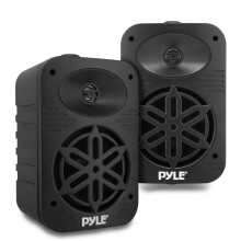 Pyle Indoor Outdoor Speakers Pair 500W Waterproof 13.3cm 2-Way Full Range Sound System with AM FM Radio, Wired Home & Marine Audio for Boat, Patio, D