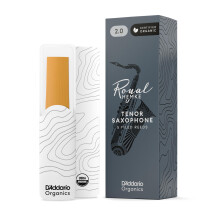 D'Addario Organic Royal Hemke Tenor Saxophone Reeds, Strength 2.0, 5-pack