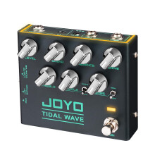 JOYO Bass Preamp & DI Guitar Pedal, Blend Control with MID SHIFT/BASS SHIFT EQ, Drive & Presence, XLR DI Out & Cab Sim, Bypass (TIDAL WAVE R-30)