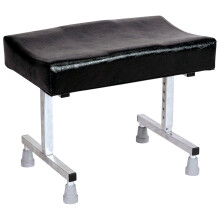 Days Foot Stool & Leg Rest, Adjustable Height & Tilt, Non-Slip Feet, Black
