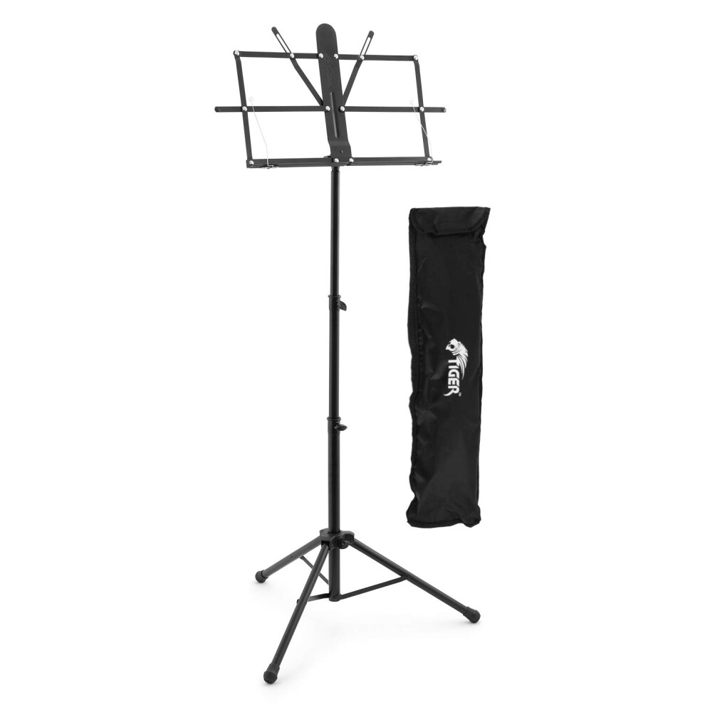 Tiger Mus56-Pro Easy-Folding Metal Sheet Music Stand - Professional St