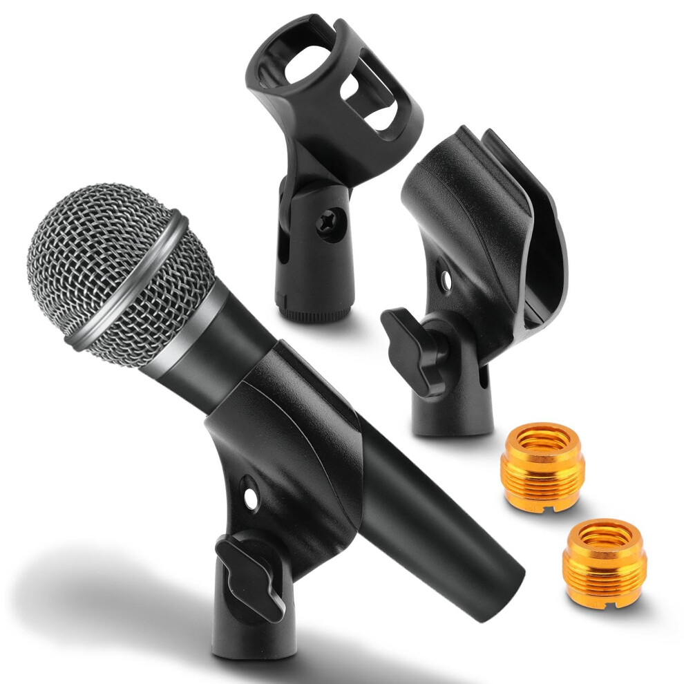 Fiacvrs 3 Pcs Mic Clips For Stands Set, Universal Microphone Clip Holder, Adju