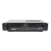 VONYX VXA-2000 MKII 2-Channel Class D Power Amplifier 2000W - DJ & PA Stereo Audio Amp with Bridge Mode, Rack Mountable, RCA & Jack Inputs, NL2 Speak