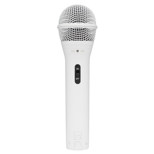 SAMSON Q2u USB and XLR Dynamic Microphone Recording and Podcasting (White)