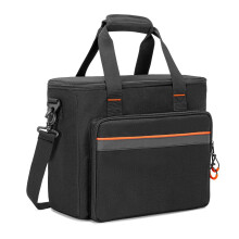 PGmoon 6 Slots Wireless Microphone Case with Thickened Padding Storage Room for 6 Mic System, Cables, Audio Accessories, Carrying Case for Singing, K