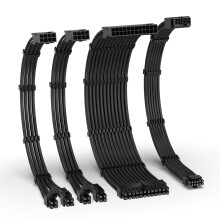EZDIY-FAB 12VHPWR PSU Cable Extension Kit for RTX 50/40 Series,16AWG PCIE 5.0 Power Supply Cable Extension- 1x 24 Pin ATX /2X 8Pin (4+4) EPS / 1x12+4