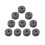 10Pcs Drum Cymbal Felt Pads Soft Washer Replacement Accessories for Drum Set Percussion Instrument(Grey) 1