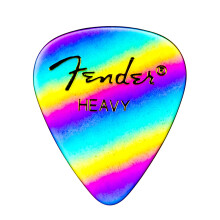 Fender 351 Shape Graphic Picks (12 Pack) for electric guitar, acoustic guitar, mandolin, and bass