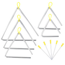 SENJEOK 5 PCS 5 Size Musical Triangle Instrument Bell, 4, 5, 6, 7, 8 I