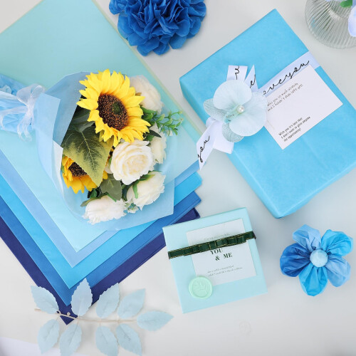 woric 60 Sheets Easter Tissue Paper 50  35cm Coloured Tissue Paper Spring G 2