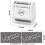 Miseyo Identity Theft Protection Roller Stamp Set - White (6 Refill Ink Incleded) 2