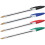 BIC BIC Cristal Original Ballpoint Pens Medium Point (1.0 mm) â“ Assorted Colours, 4
