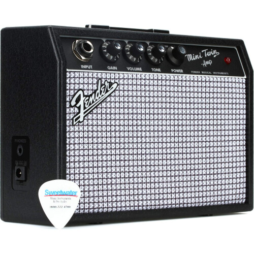 Fender Fender Mini '65 Twin Guitar Amp, Portable Practice Amplifier with Headphone Jack