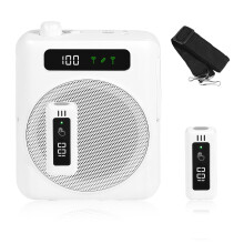 Kozyone Voice Amplifier Wireless Microphone for Teachers, Bluetooth Portable Voice Amplifier with Magnetic Lavalier, 2 Mics for Classroom, Speeches,