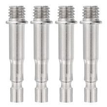 PATIKIL 2Pack Boom Arm Joint Head Converter, 3/8" Screw Head Bolt Mount Connector Adapter for Mic Stand Phone Holder Boom Scissor Arm Stand, Silver