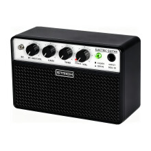 STRICH SEA-10 Electric Guitar Amp, 2 x 5 W Compact Portable Wireless Amplifier Dual Channel, Clean Drive Switch, Rechargeable Guitar Amplifier with 1