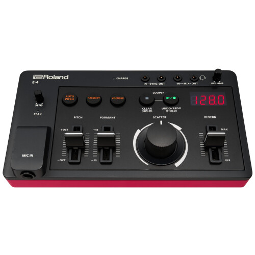 Roland AIRA Compact E-4 VOICE TWEAKER | Vocal Performance Tool with Powerful Voice Transformer Effects | Vocoder | Looper | Harmony | Auto Pitch | MI