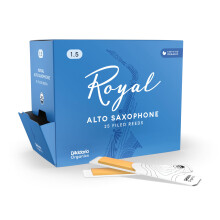 D'Addario Organics Royal Alto Saxophone Reeds Strength 1.5, 3-Pack