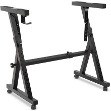 Pyle Universal Electronic Black Heavy-Duty Z Style Keyboard Organ Holder Rack Po
