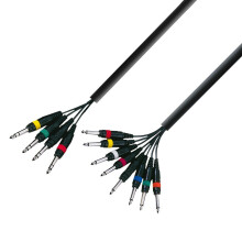 Adam Hall 3 Star Series 5m 4x 6.3mm Jack Stereo to 8x 6.3mm Jack Mono