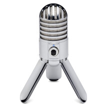 Samson Meteor Mic - Portable USB Studio Quality Condenser Microphone - High Performance, General Purpose/Podcast/Gaming/Music Recording Microphone, 1