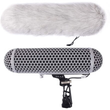 DF DIGITALFOTO Micolive Microphone Blimp with Dead Cat, Mic Windshield and Shock Mount System, Compatible with Rode NTG Series AT875R Line Sennheiser