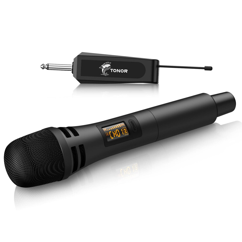 Tonor Wireless Microphones, Uhf Cordless Handheld Dynamic Mics With 6.