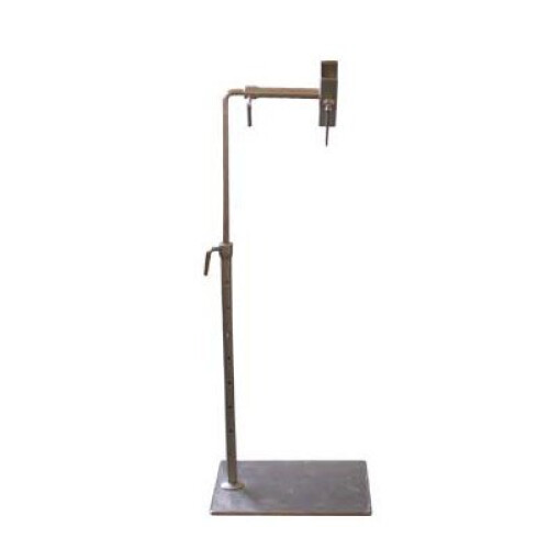 Floor stand – silver grey with side clamp / Lowery floor stand
