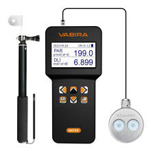 VBR-Aqua IP68 PAR Meter for Aquarium,Reef.R,G,B PAR Seperately.with a 3FT Telescopic Rod