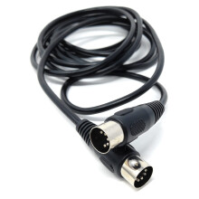 DRUT 3m 5 Pin MIDI Male to Male DIN Plug Audio Cable for Music Instruments 10ft Black