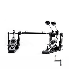 Vaisoeny Double Bass Drum Pedal, Double Chain Double Bass Pedal, Double Kick Pedal for Bass Drum，Drum Set Kit and Electronic Drums (V-VZ14)