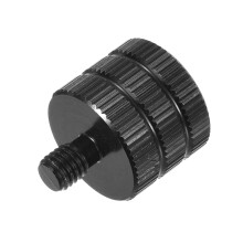 sourcing map Mic Stand Adapter 1/4 Female to M5 Male Screw Thread Adapter for Microphone Stand Mount to Camera Tripod Adapter