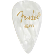 Fender 098-2351-505 351 Shape Premium Picks, Heavy, White Moto, 144 Count