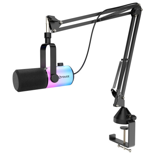 FDUCE gaming microphone for pc, Dynamic usb microphone with Stand