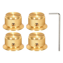sourcing map Aluminium Potentiometer Knobs 6mm Guitar Control Knobs 1/4" Shaft for Guitar,Bass,Audio,Power Amplifiers,Volume Control 24mm/0.94" Diam