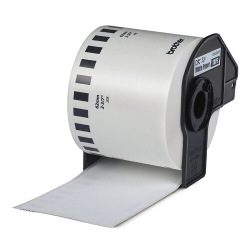 Brother Brother DK-22205 Label Roll, Continuous Length Paper, Black on White, Single Lab 2