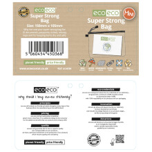 eco-eco Mini 95% Recycled Super Strong Bag, Waterproof Mesh Tuff Bag, Reinforced